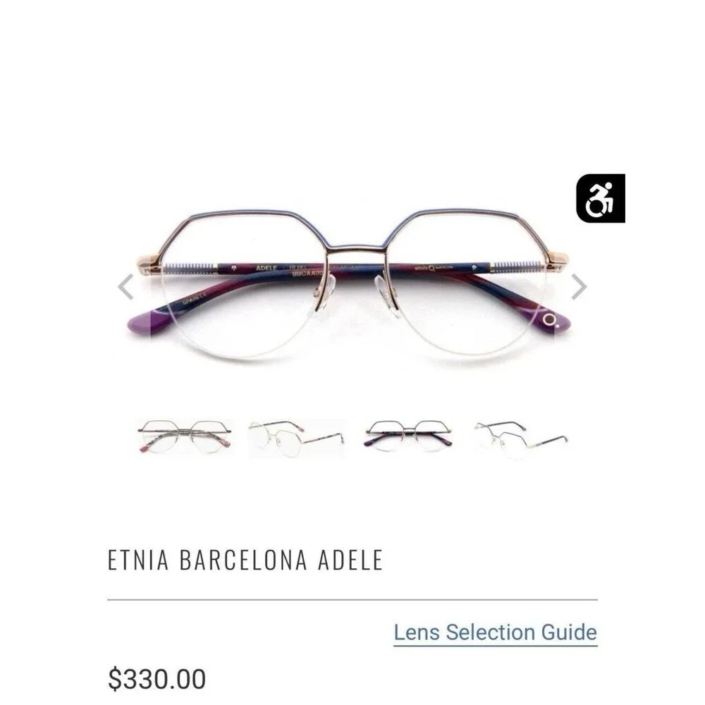 Etnia Barcelona Adele Eyeglasses BLPG 51-19-140 | Blue Pink Gold | Women’s